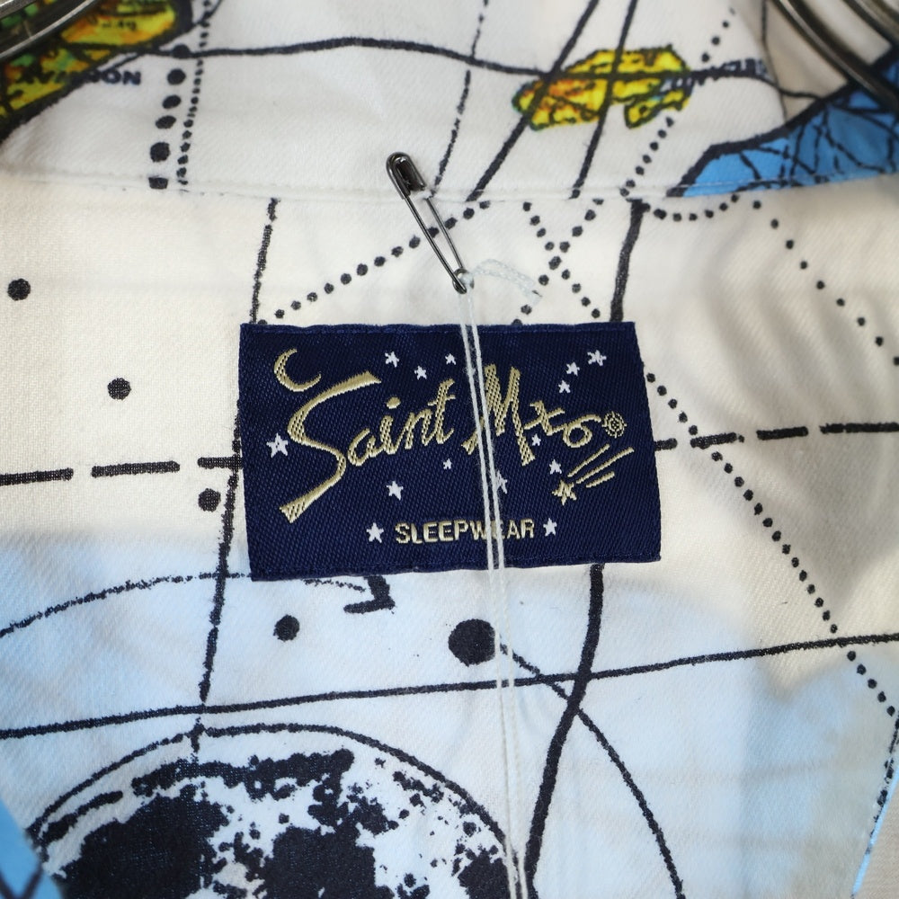 SAINT MICHAEL(セントマイケル) 23SS ×Dr.Woo DW PAJAMA SH WORLD MAP