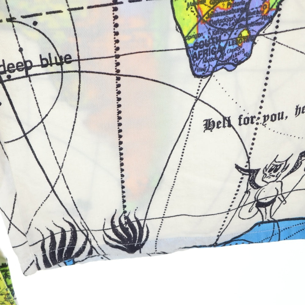 SAINT MICHAEL(セントマイケル) 23SS ×Dr.Woo DW PAJAMA PNT WORLD MAP