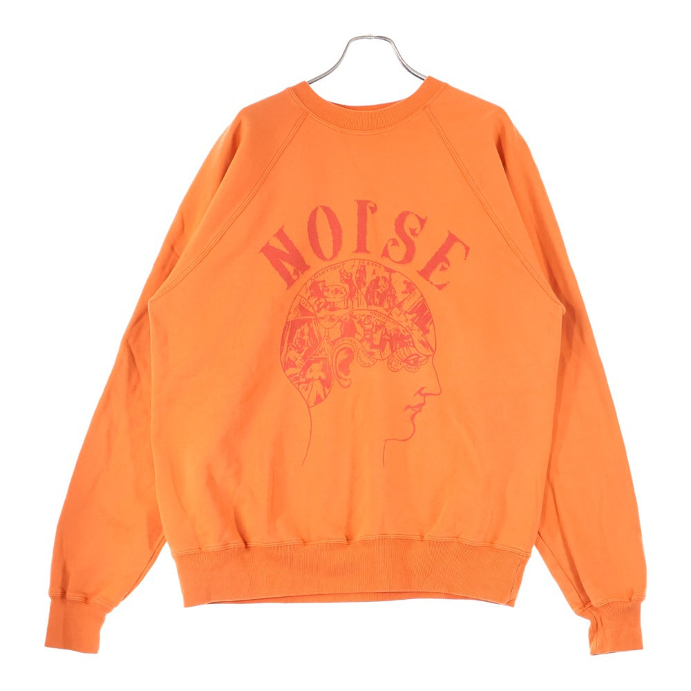 SAINT MICHAEL(セントマイケル) 23AW ×BerBerJin CREW SWEAT NOISE ベルベルジン クルーネックスウェットトレーナー オレンジ SM-A23-0000-C14
