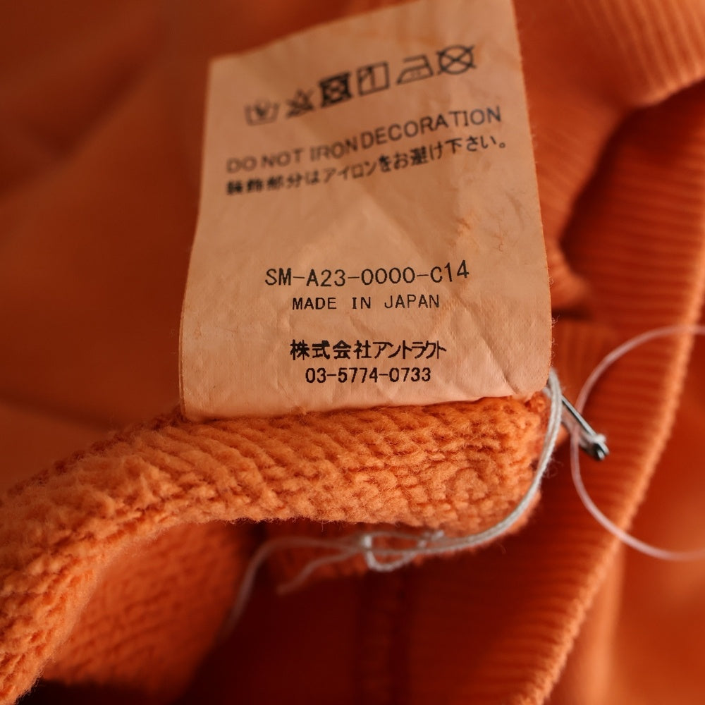 SAINT MICHAEL(セントマイケル) 23AW ×BerBerJin CREW SWEAT NOISE ベルベルジン クルーネックスウェットトレーナー オレンジ SM-A23-0000-C14