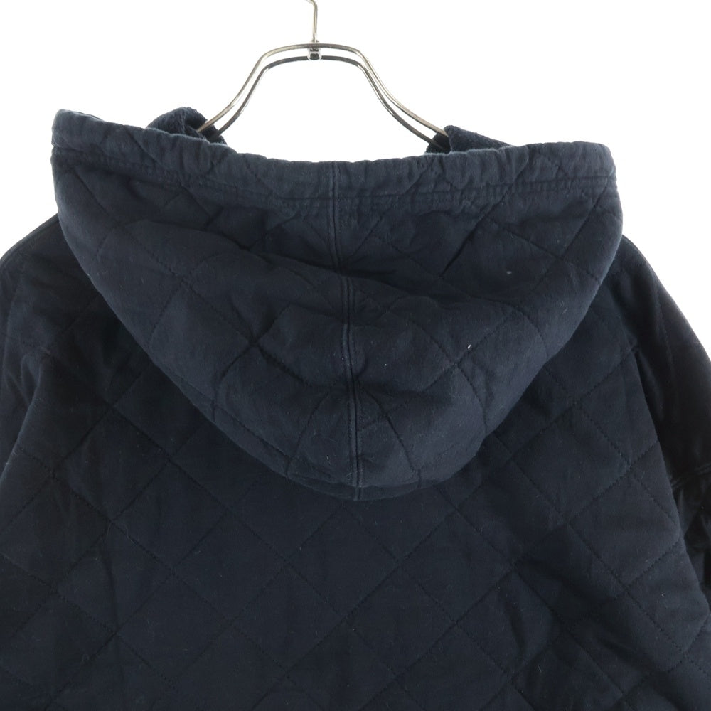 NEIGHBORHOOD(ネイバーフッド) 21AW QUILT/C-HOODED.LS キルティング プルオーバースウェットパーカー フーディー ブラック 212UWNH-CSM03