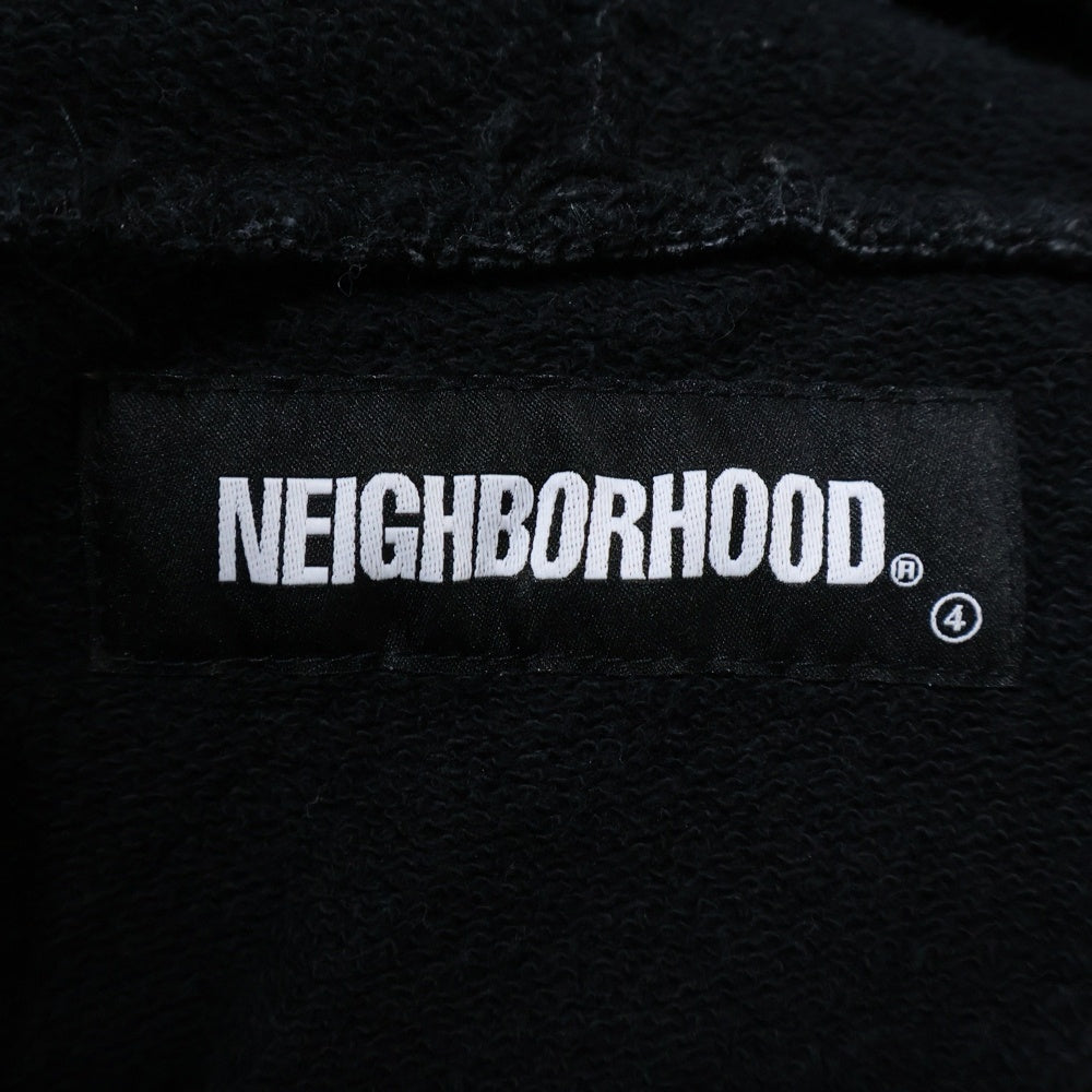 NEIGHBORHOOD(ネイバーフッド) 21AW QUILT/C-HOODED.LS キルティング プルオーバースウェットパーカー フーディー ブラック 212UWNH-CSM03