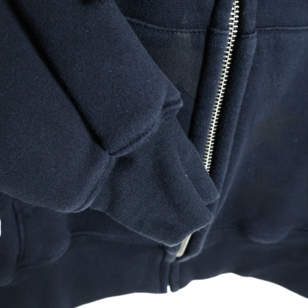 CHROME HEARTS(クロムハーツ) OLD SWTSHRT HD ZIP オールド ホース スタープリント 裏地サーマル ダガージップ スウェットパーカー フーディー ブラック