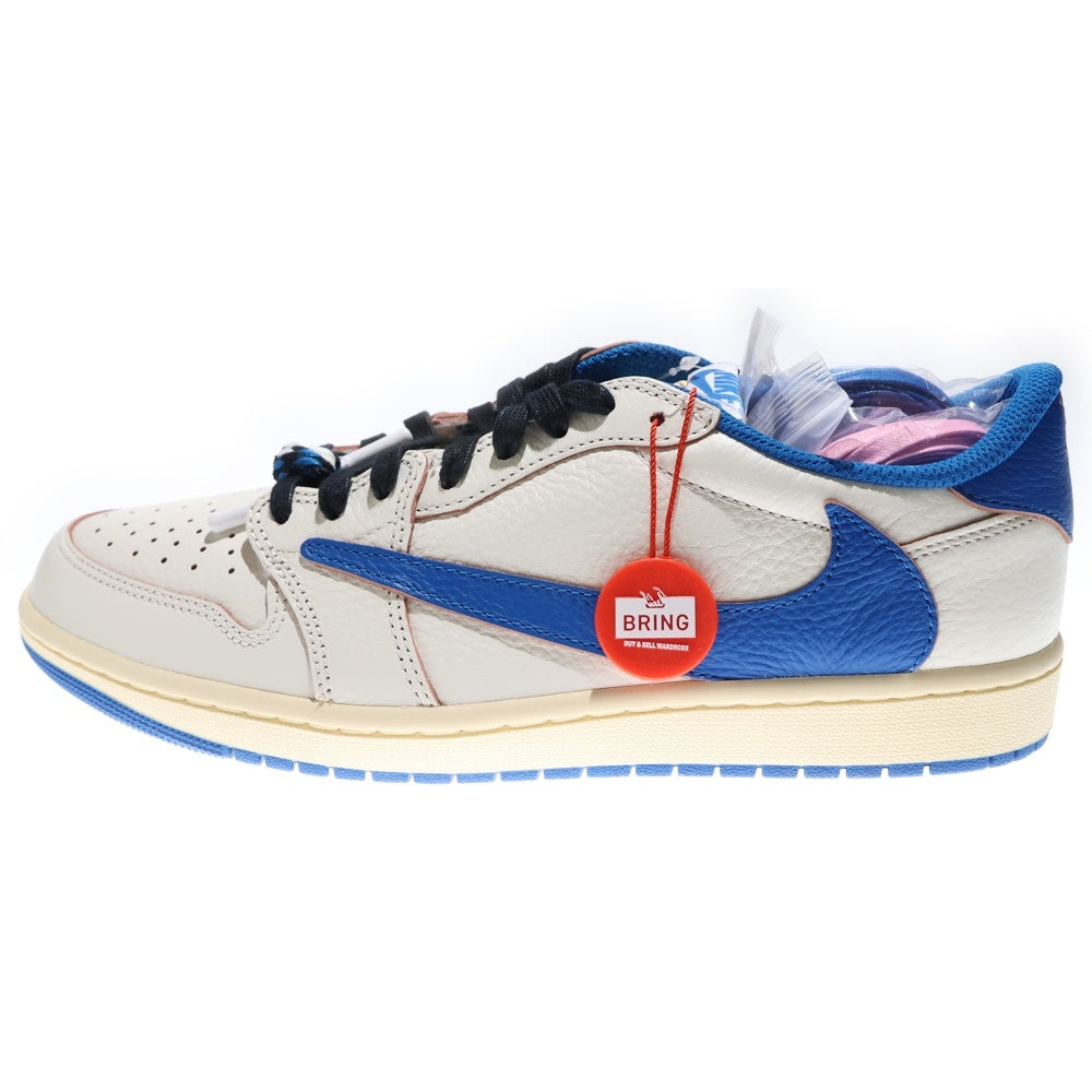 NIKE(ナイキ) ×Travis Scott ×fragment design Air Jordan 1 Low OG ×トラヴィススコット×フラグメントデザイン エアジョーダン1 OG ローカットスニーカー DM7866-104 US10.5/28.5cm