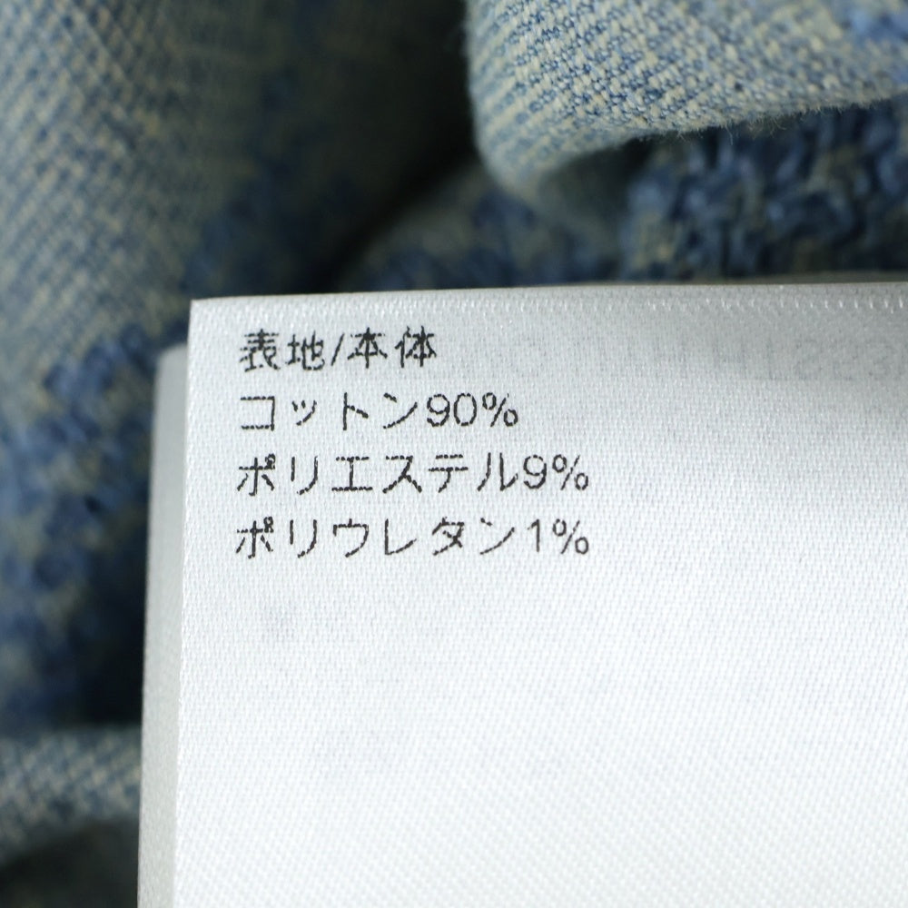 LOUIS VUITTON(ルイヴィトン) 25AW ダミエ3D ライトデニムショートスリーブ 半袖シャツ デニムジャケット インディゴ RM252MQ UYH HTS53W