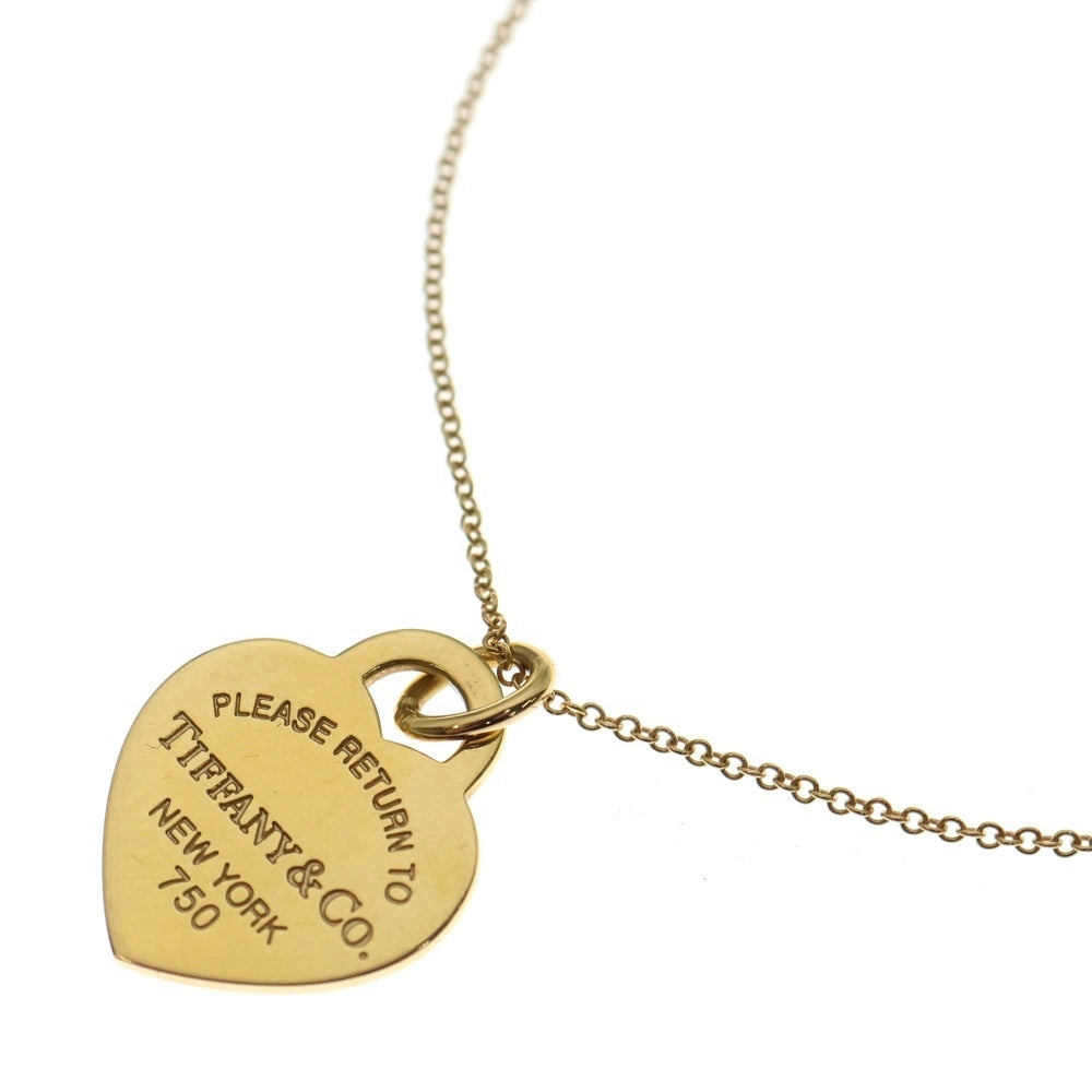 TIFFANY & Co.(ティファニー) K18YG リターントゥ ハートタグ ネックレス ペンダント イエローゴールド レディース