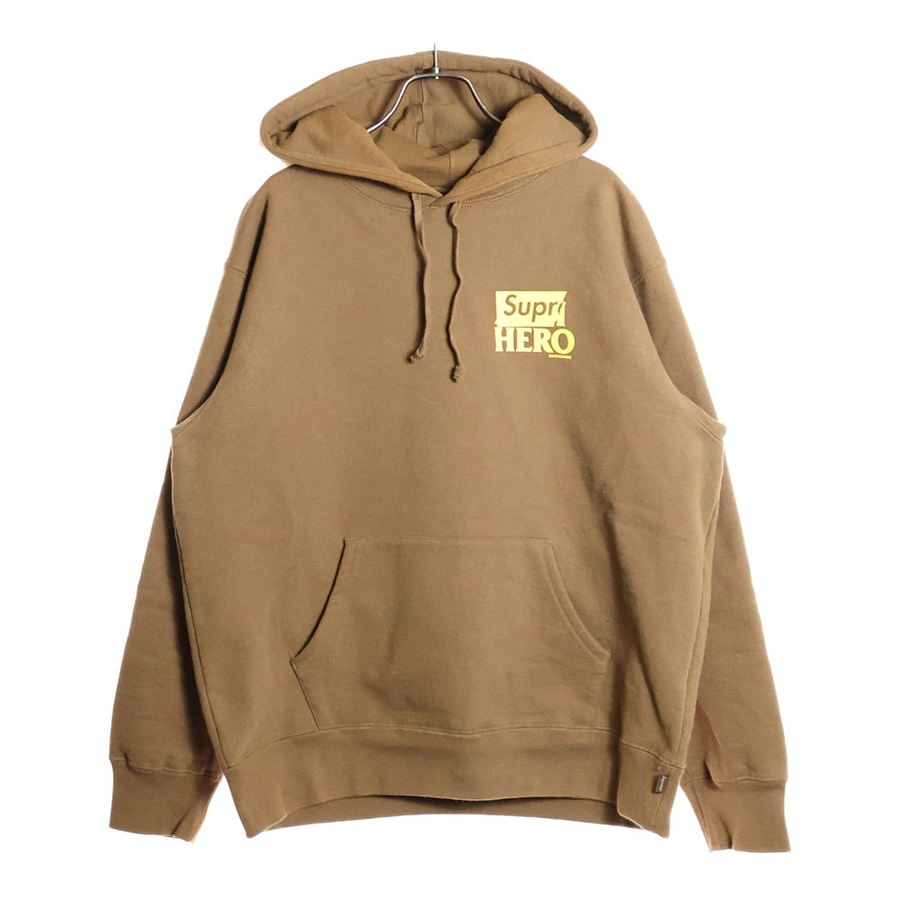SUPREME(シュプリーム) 22SS Antihero Hooded Sweatshirt アンタイヒーロー プルオーバースウェットパーカー フーディ ブラウン
