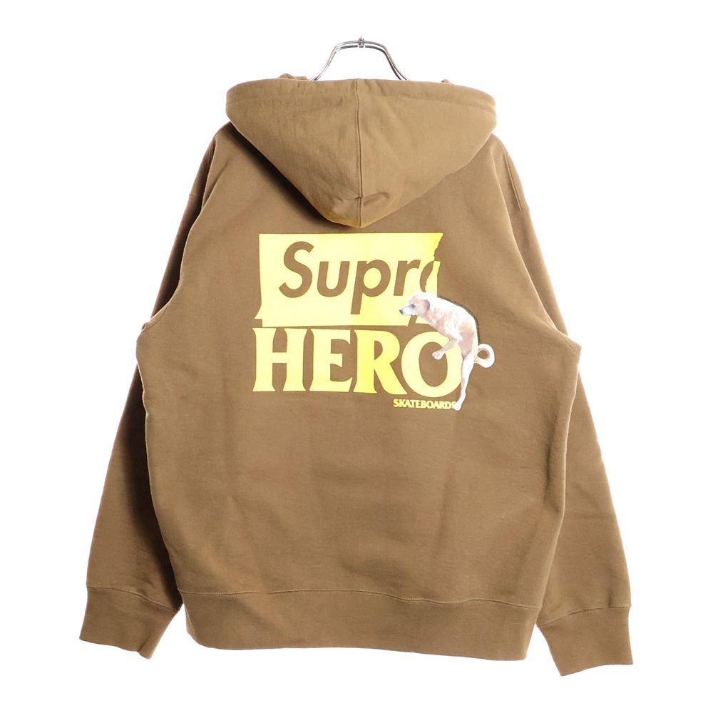 SUPREME(シュプリーム) 22SS Antihero Hooded Sweatshirt アンタイヒーロー プルオーバースウェットパーカー フーディ ブラウン
