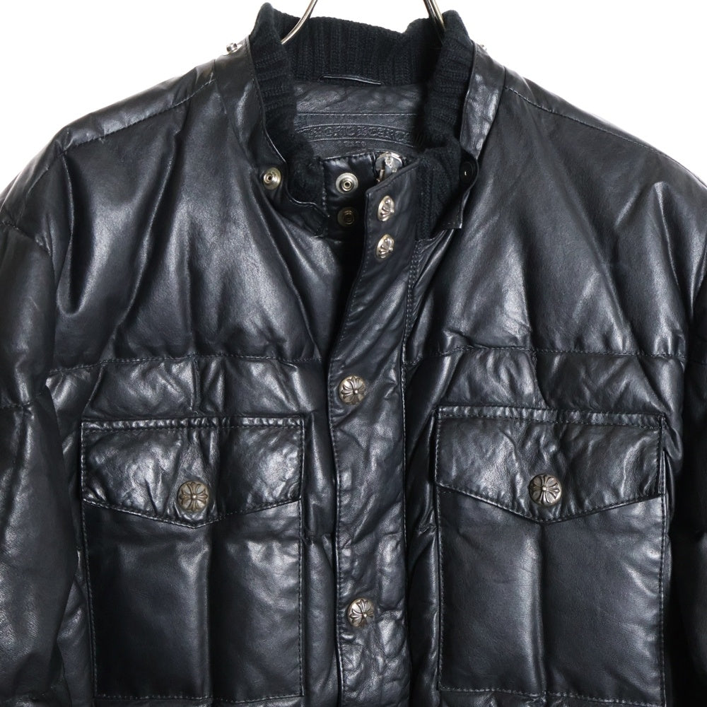 CHROME HEARTS(クロムハーツ) 2D2F LEATHER DOWN JACKET レザーダウン