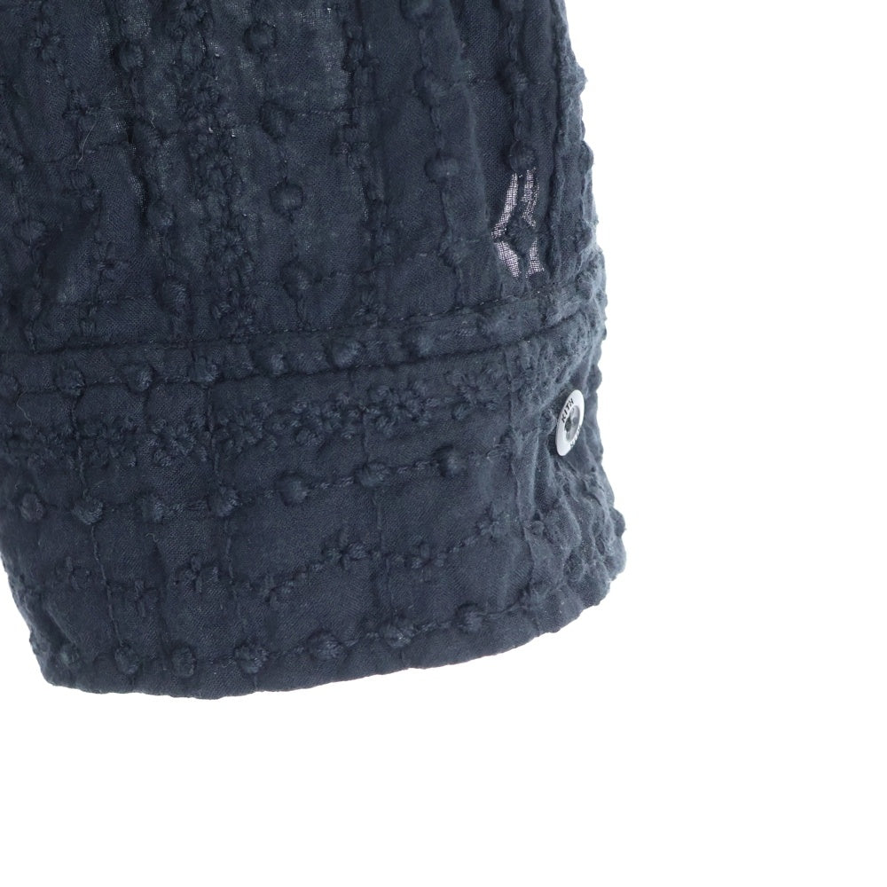 KITH(キス) 22SS OPEN COLLAR SHIRTS オープンカラー 長袖シャツ ブラック