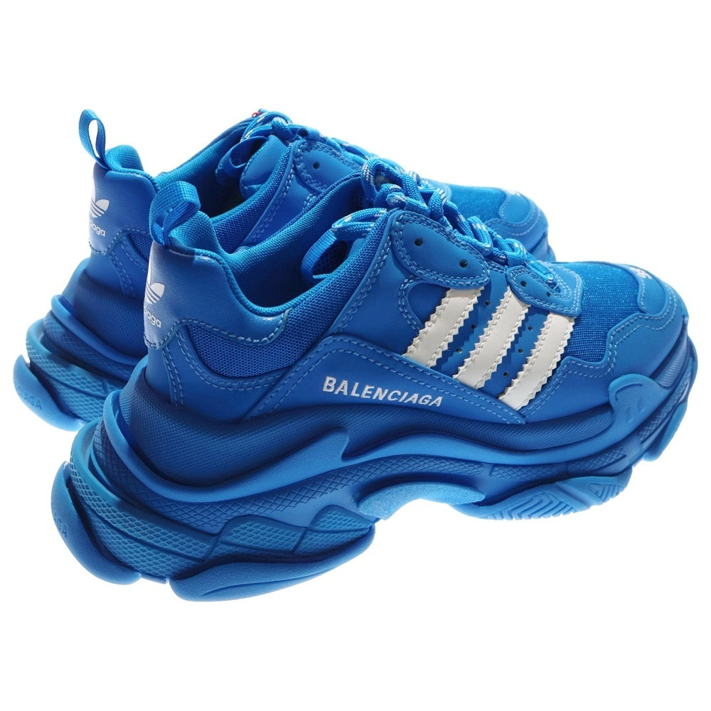 BALENCIAGA(バレンシアガ) ×adidas TRIPLE S TRAINERS アディダス トリプルエス レースアップスニーカー ダッドスニーカー ブルー 712821