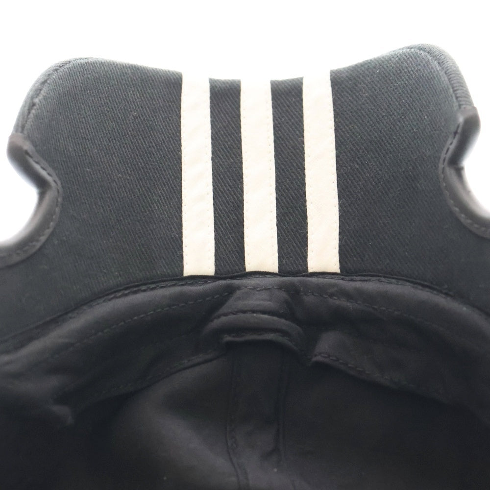BALENCIAGA(バレンシアガ) ×adidas アディダス ロゴストライプベースボールキャップ 帽子 712160 410B2 ブラック