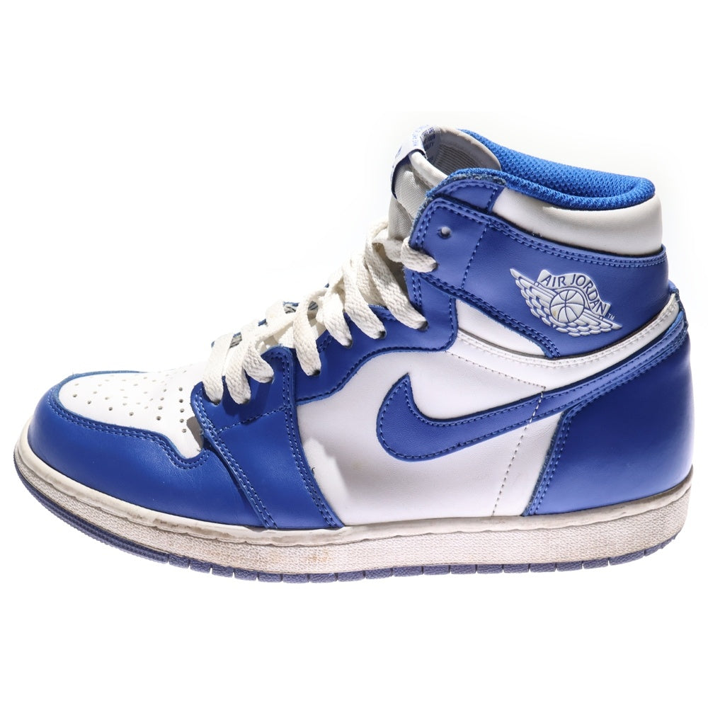 NIKE(ナイキ) AIR JORDAN 1 RETRO HIGH OG STORM BLUE エアジョーダン1 ストームブルー ハイカットスニーカー ブルー/ホワイト US8.5/26.5cm 555088-127