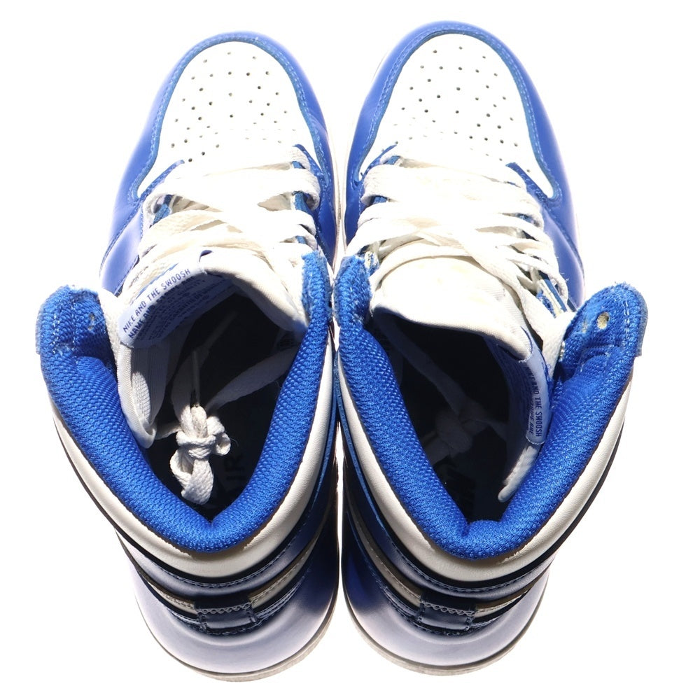 NIKE(ナイキ) AIR JORDAN 1 RETRO HIGH OG STORM BLUE エアジョーダン1 ストームブルー ハイカットスニーカー ブルー/ホワイト US8.5/26.5cm 555088-127