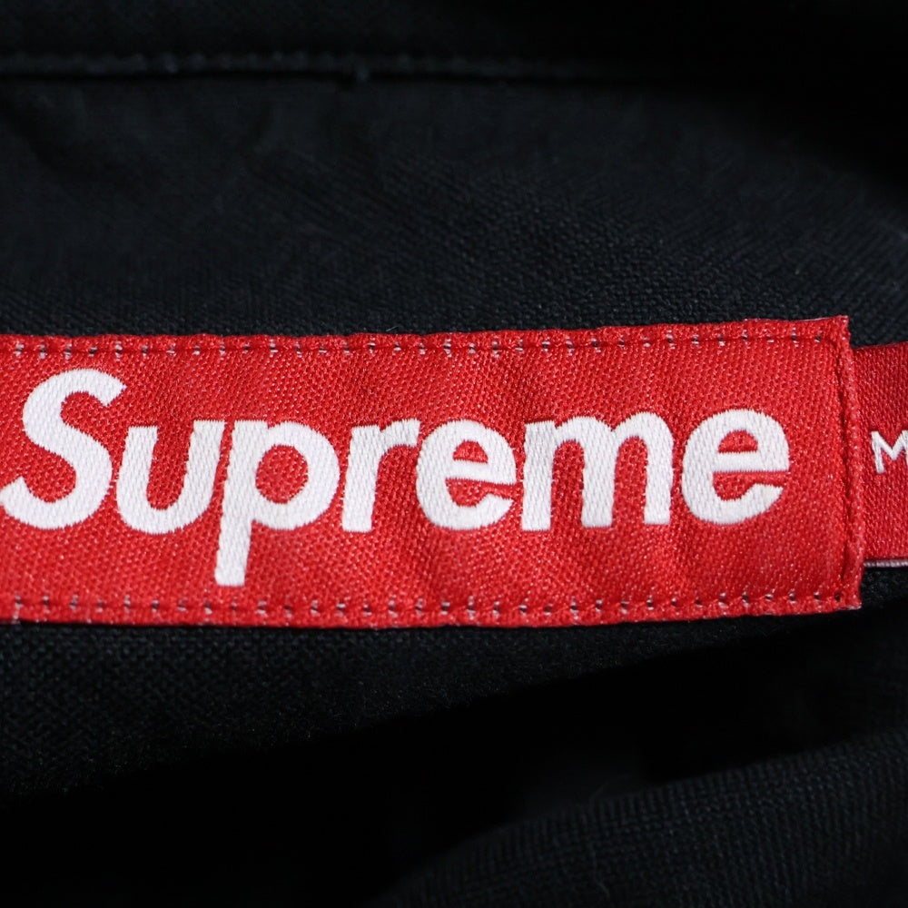 SUPREME(シュプリーム) 23SS Loose Fit S/S Oxford Shirt ルーズフィットショートスリーブ半袖シャツ ブラック