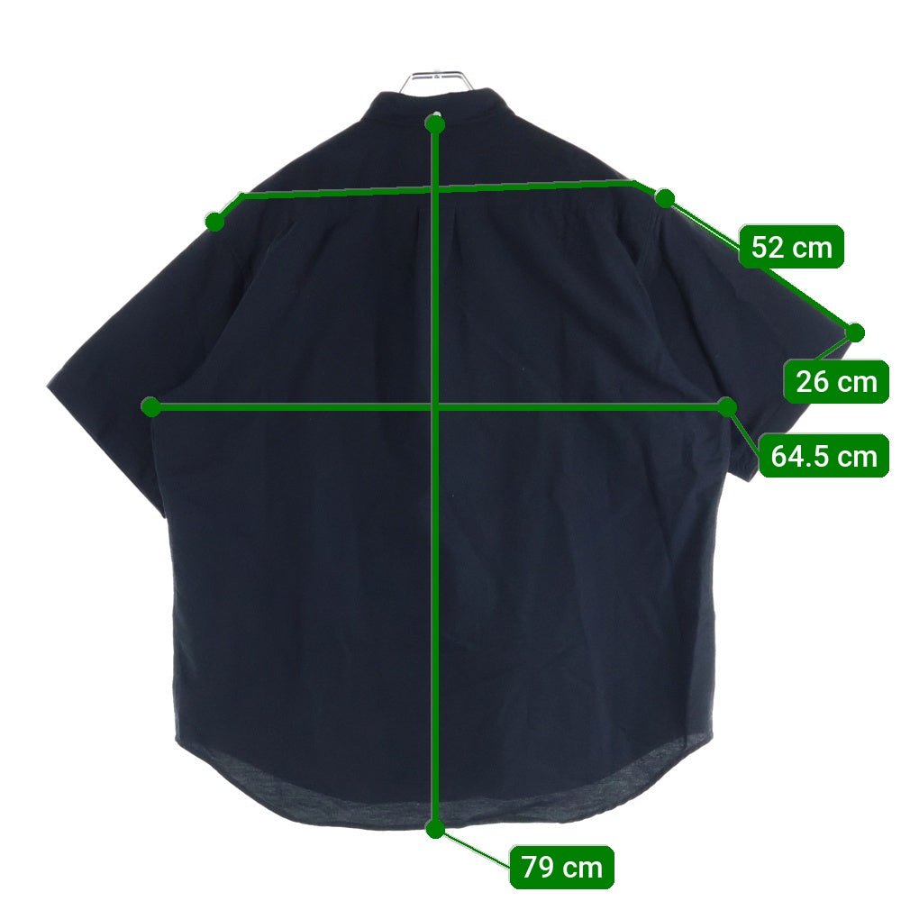 SUPREME(シュプリーム) 23SS Loose Fit S/S Oxford Shirt ルーズフィットショートスリーブ半袖シャツ ブラック