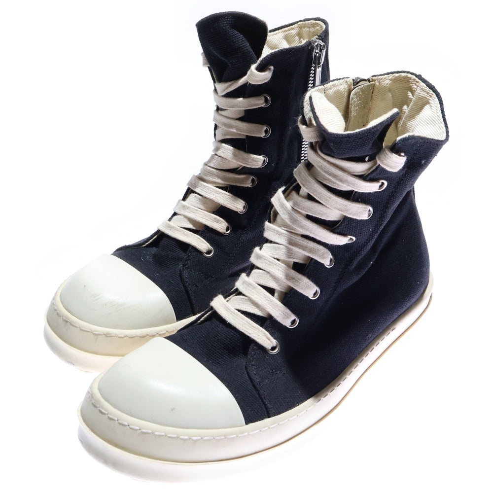 リックオウエンス　ダークシャドウ　ハイカット ストリートブランド【DRKSHDW/ダークシャドウ】よりWOVEN SHOES