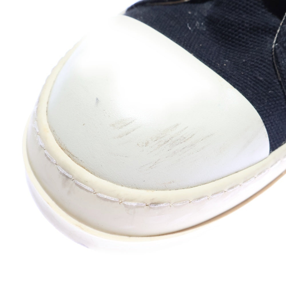 Rick Owens DRKSHDW(リックオウエンス ダークシャドウ) RAMONES ラモーンズ キャンバス ハイカットスニーカー ブラック