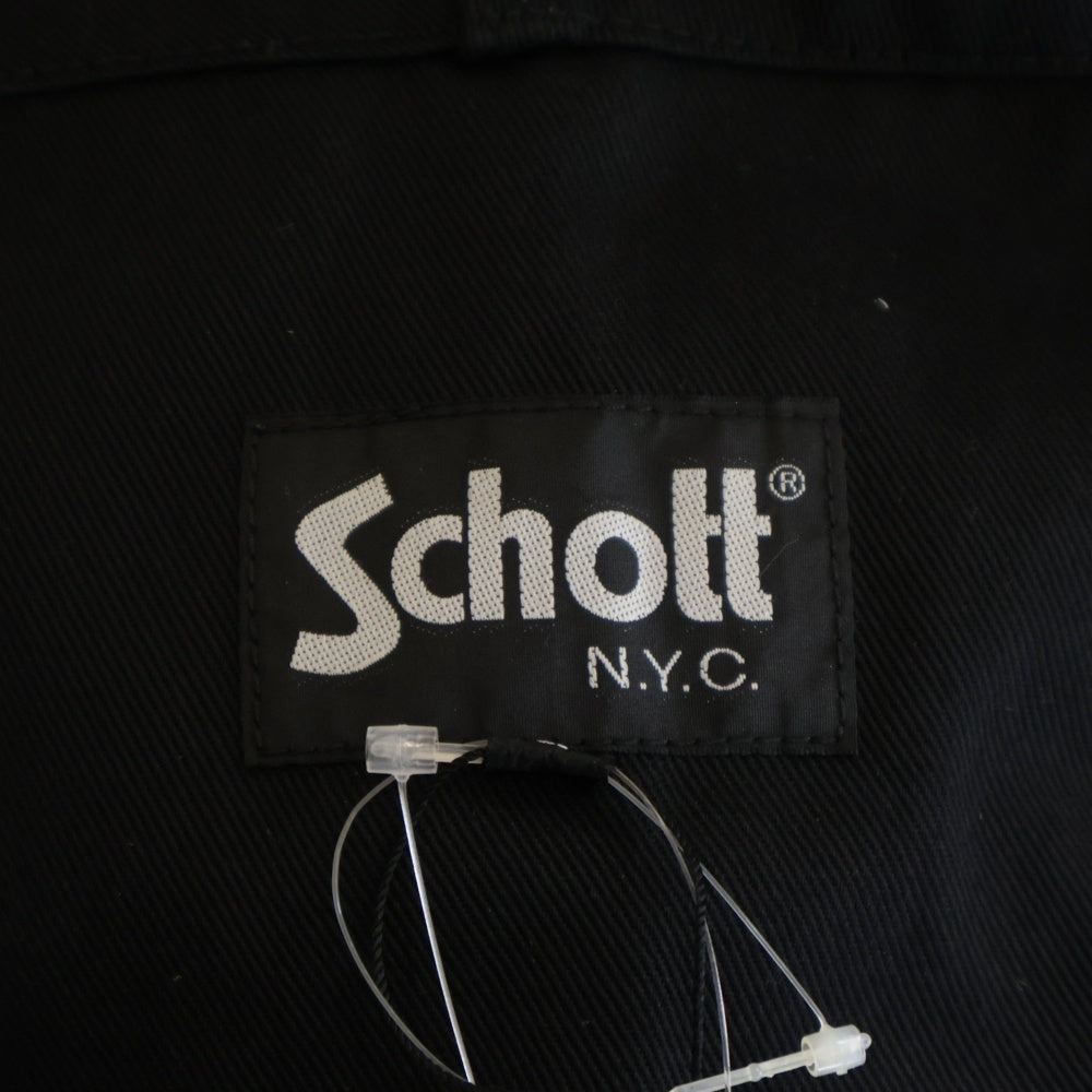SCHOTT(ショット) C WORK OVERALL ワーク オーバーオール ブラック 3186001