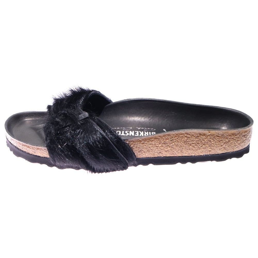 Rick Owens(リックオウエンス) ×BIRKENSTOCK Madrid EXTR ビルケンシュトック ファーサンダル ブラック