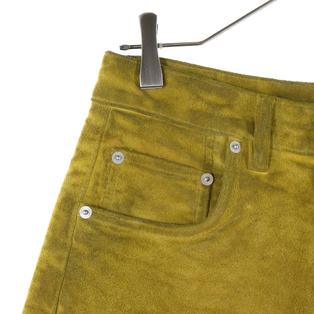 DRKSHDW ダークシャドウ Geth Jeans ゲスジーンズ スウェードパンツ イエロー DS02D2305 MO DRKSHDW(ダークシャドウ) Geth Jeans ゲスジーンズ スウェードパンツ