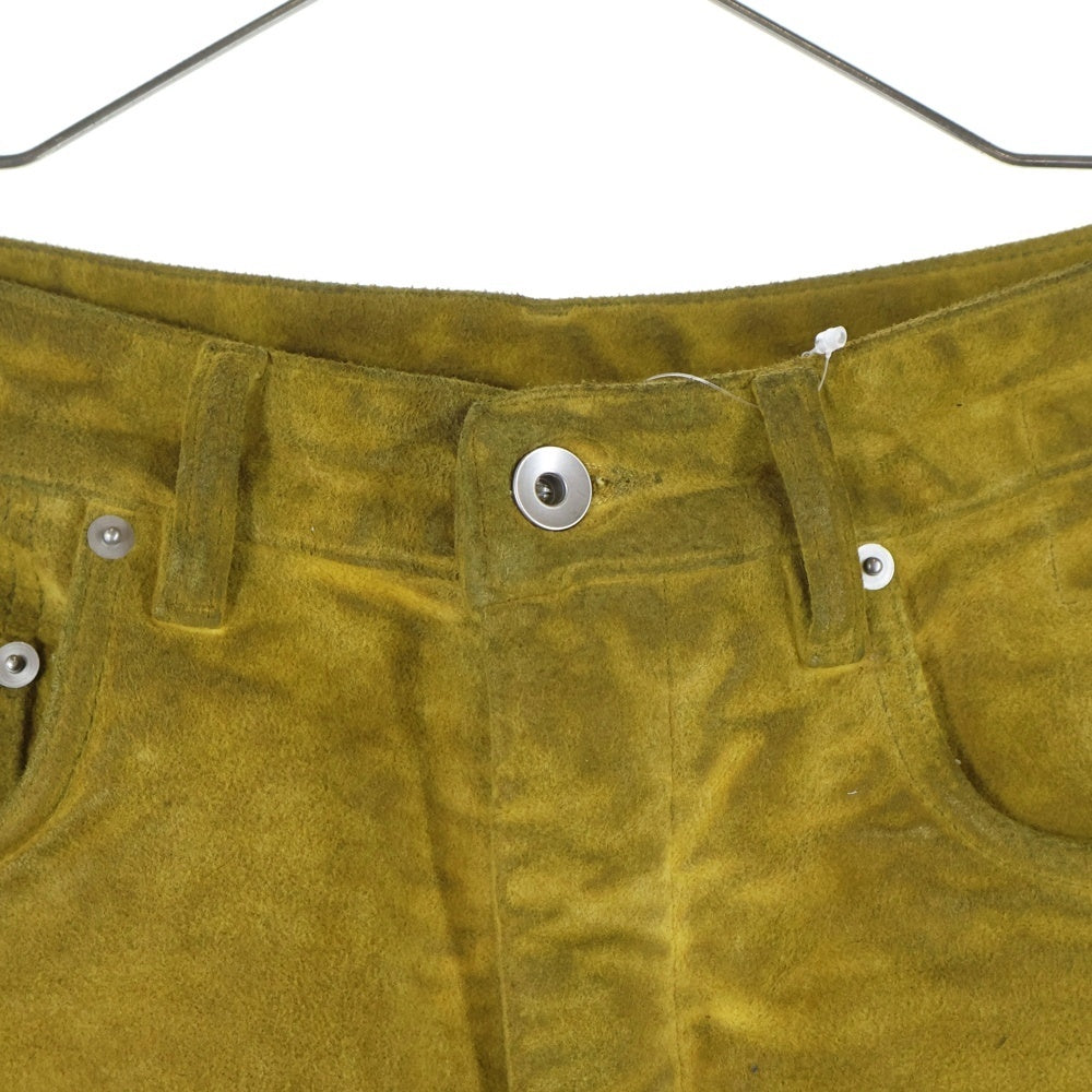 DRKSHDW(ダークシャドウ) Geth Jeans ゲスジーンズ スウェードパンツ イエロー DS02D2305 MO