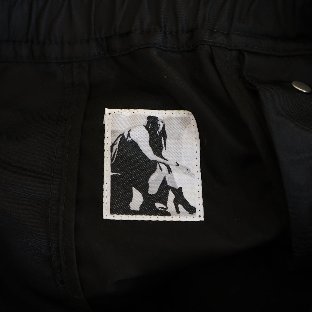 DRKSHDW(ダークシャドウ) Pusher Pants スタッズ装飾 ナイロンプッシャーパンツ ブラック DS02D2222-FSUN