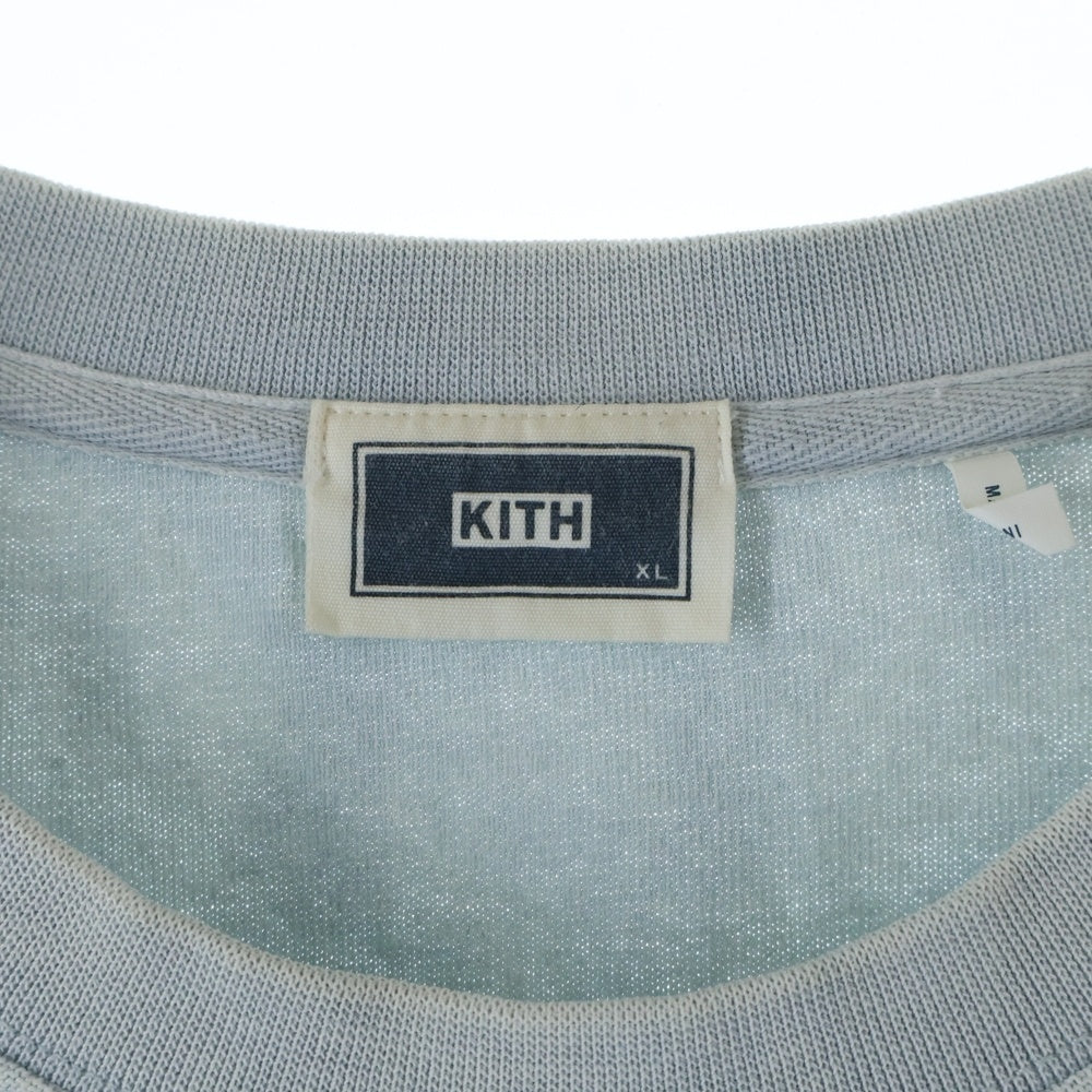 KITH(キス) 20AW Quinn Tee ロゴプリント フェード加工 半袖Tシャツ