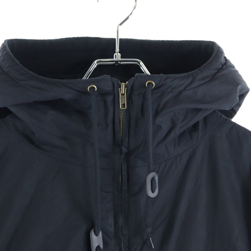 HUF(ハフ) EXPLORER-1 ANORAK JACKET ハーフジップ ナイロンアノラックジャケット パーカー フーディー ブラック