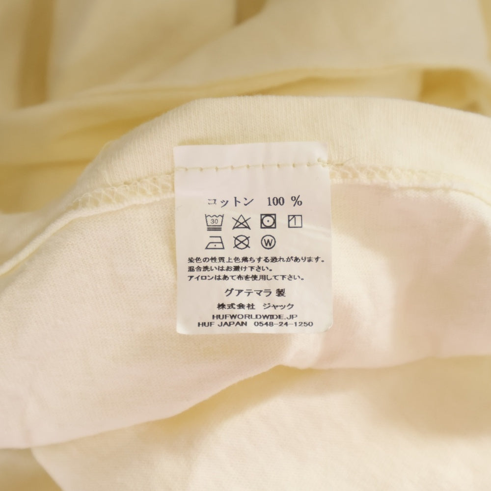 HUF(ハフ) 20SS CENTRAL PARK POCKET T-SHIRT 半袖Tシャツ アイボリー