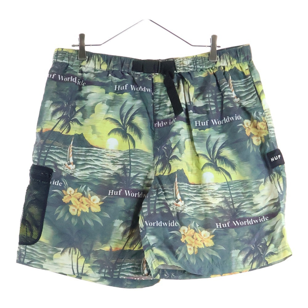 HUF(ハフ) VENICE EASY SHORT トロピカル ナイロンイージーショーツ ハーフパンツ マルチ