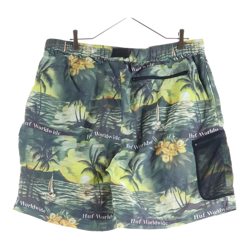 HUF(ハフ) VENICE EASY SHORT トロピカル ナイロンイージーショーツ ハーフパンツ マルチ