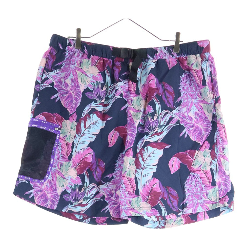 HUF(ハフ) VENICE EASY SHORT トロピカル ナイロンイージーショーツ ハーフパンツ ピンク