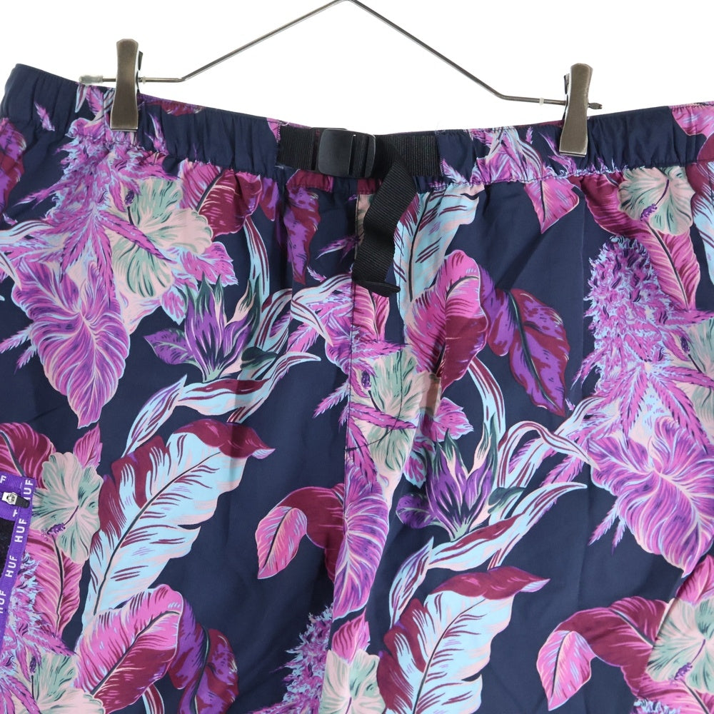 HUF(ハフ) VENICE EASY SHORT トロピカル ナイロンイージーショーツ ハーフパンツ ピンク