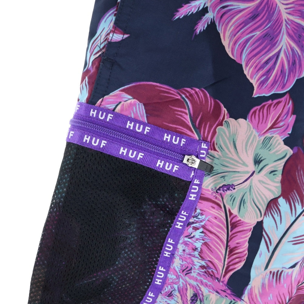 HUF(ハフ) VENICE EASY SHORT トロピカル ナイロンイージーショーツ ハーフパンツ ピンク