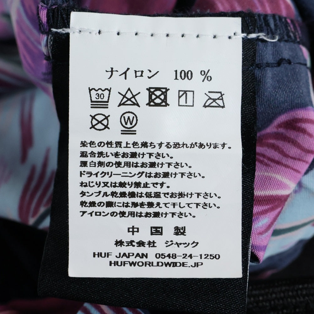 HUF(ハフ) VENICE EASY SHORT トロピカル ナイロンイージーショーツ ハーフパンツ ピンク