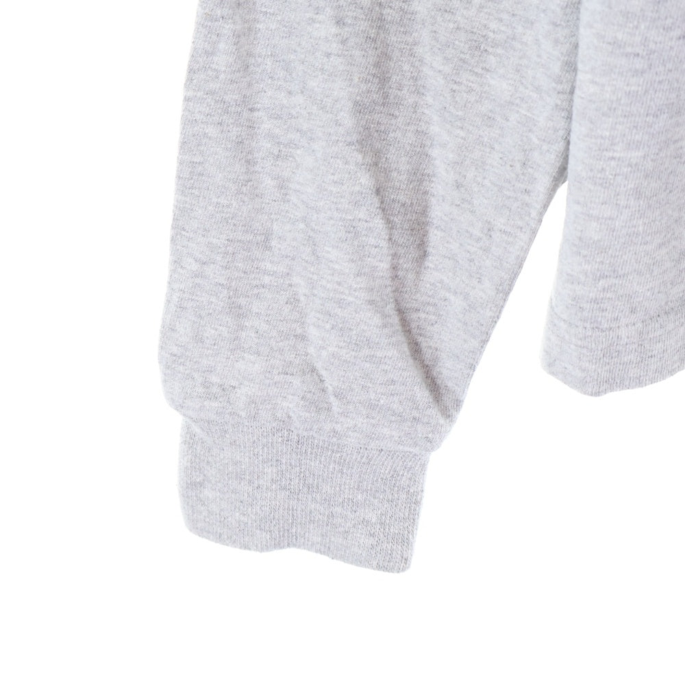 NOAH(ノア) Rugby Polo Shirt ボーダーラガーシャツ 長袖ポロシャツ グレー