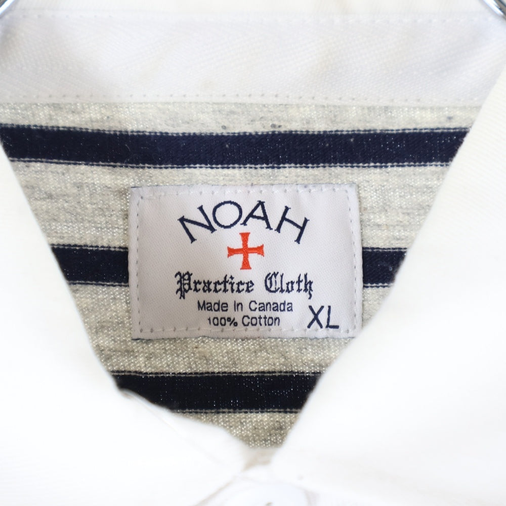 NOAH(ノア) Rugby Polo Shirt ボーダーラガーシャツ 長袖ポロシャツ グレー