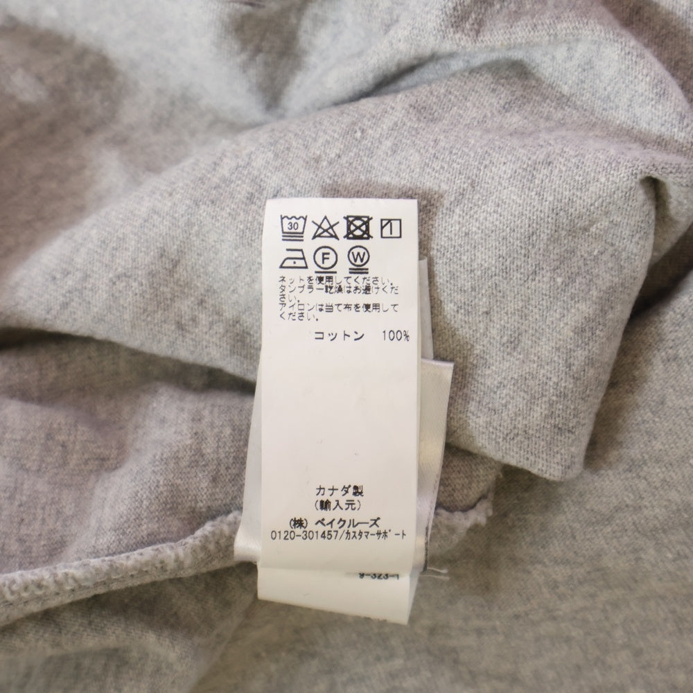 NOAH(ノア) Rugby Polo Shirt ボーダーラガーシャツ 長袖ポロシャツ グレー