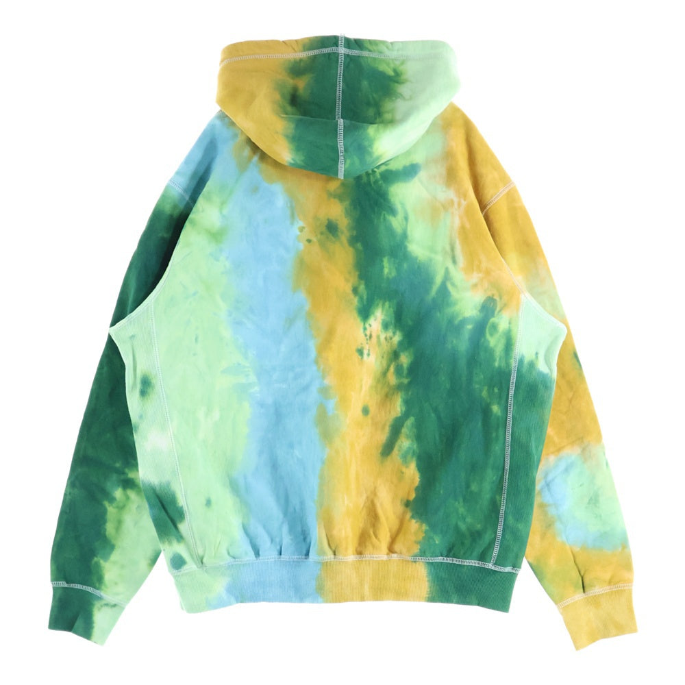 AWAKE NY(アウェイク ニューヨーク) Tie Die Hoodie ロゴ刺繍 タイダイ プルオーバースウェットパーカー フーディー マルチ