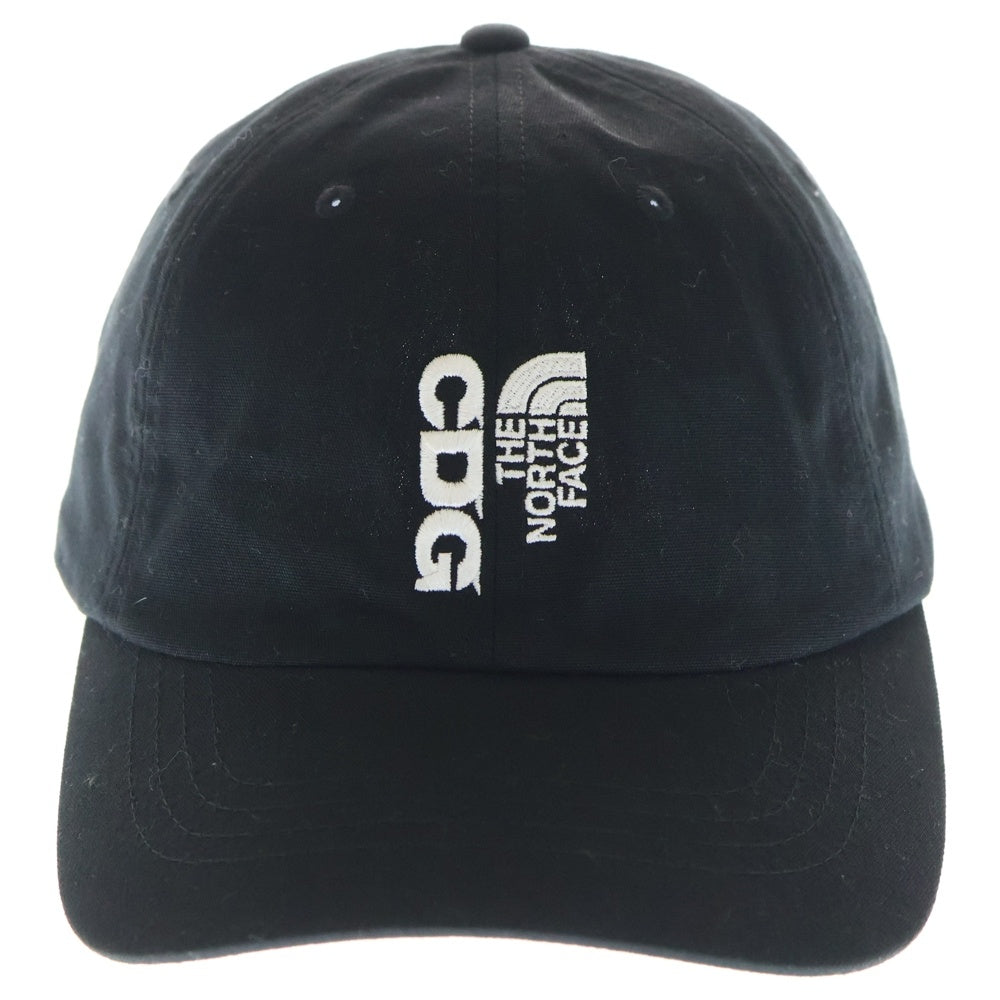 THE NORTH FACE(ザノースフェイス) 23AW ×CDG Norm Hat キャンバス ベースボールキャップ 帽子 ブラック NF0A86KY