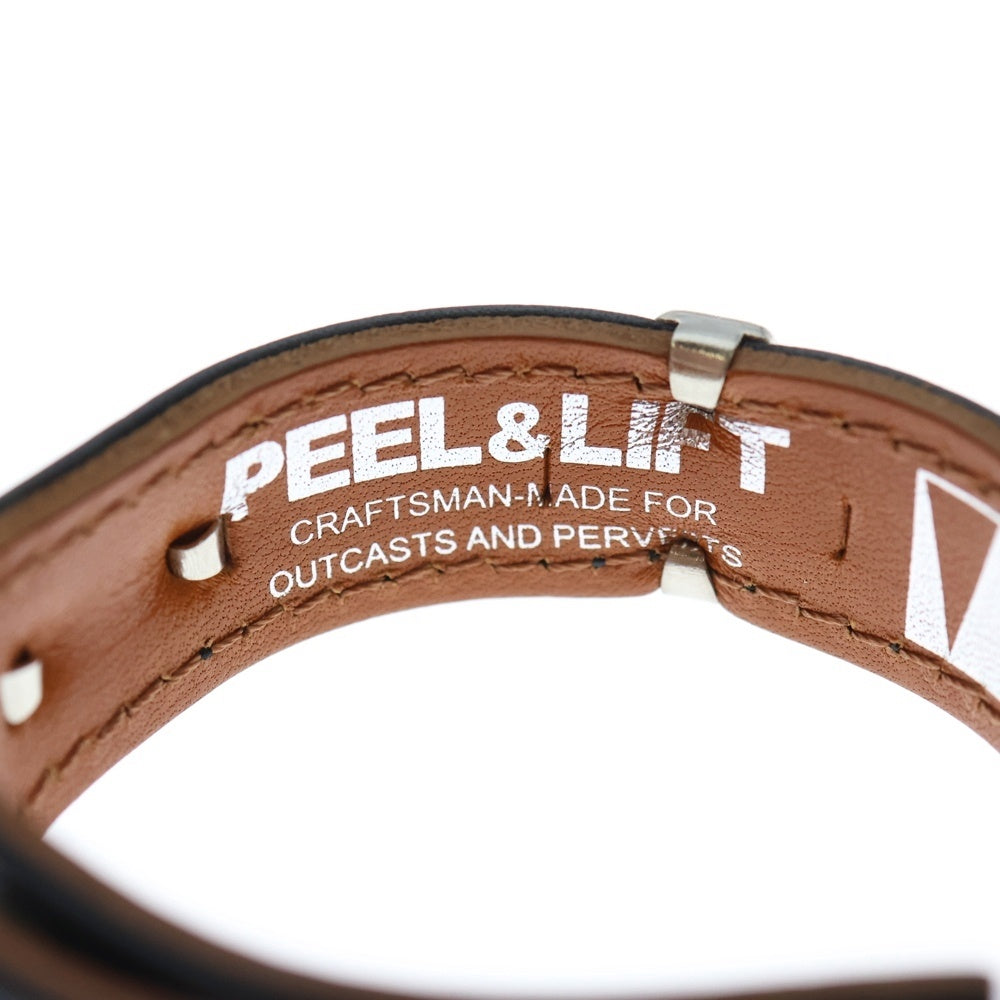 PEEL&LIFT(ピールアンドリフト) LEATHER BRACELET スタッズレザーブレスレット ブラック