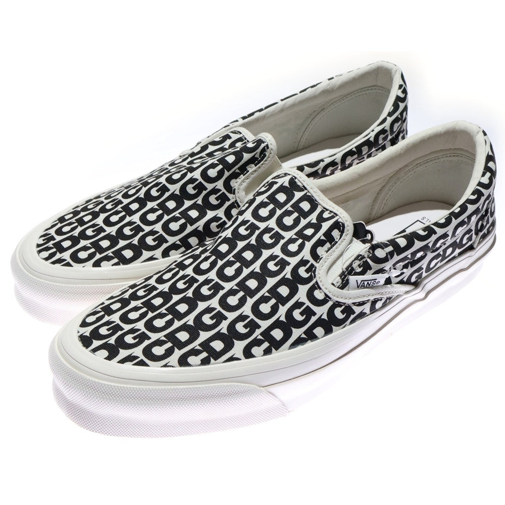 VANS(ヴァンズ) ×Comme des Garcons Og Classic Sli コムデギャルソン スリッポン ローカットスニーカー ホワイト US10/28cm VN0A32QNUY6