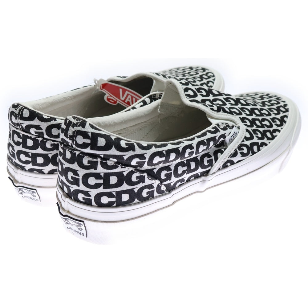 VANS(ヴァンズ) ×Comme des Garcons Og Classic Sli コムデギャルソン スリッポン ローカットスニーカー ホワイト US10/28cm VN0A32QNUY6