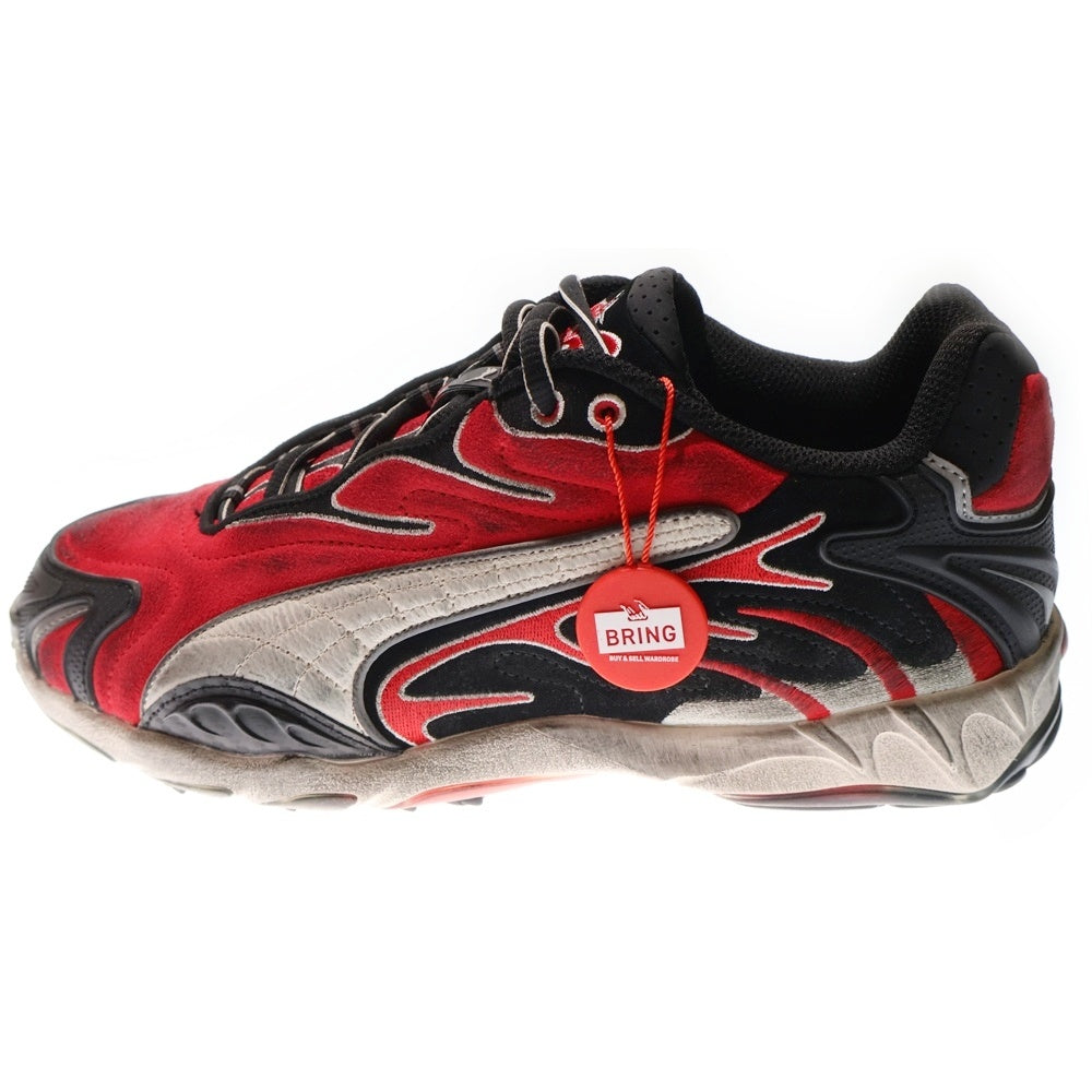 PUMA(プーマ) ×A$AP Rocky Inhale DISTR エイサップロッキー インヘイル ダメージ加工ローカットスニーカー レッド US9/27cm 402453 01