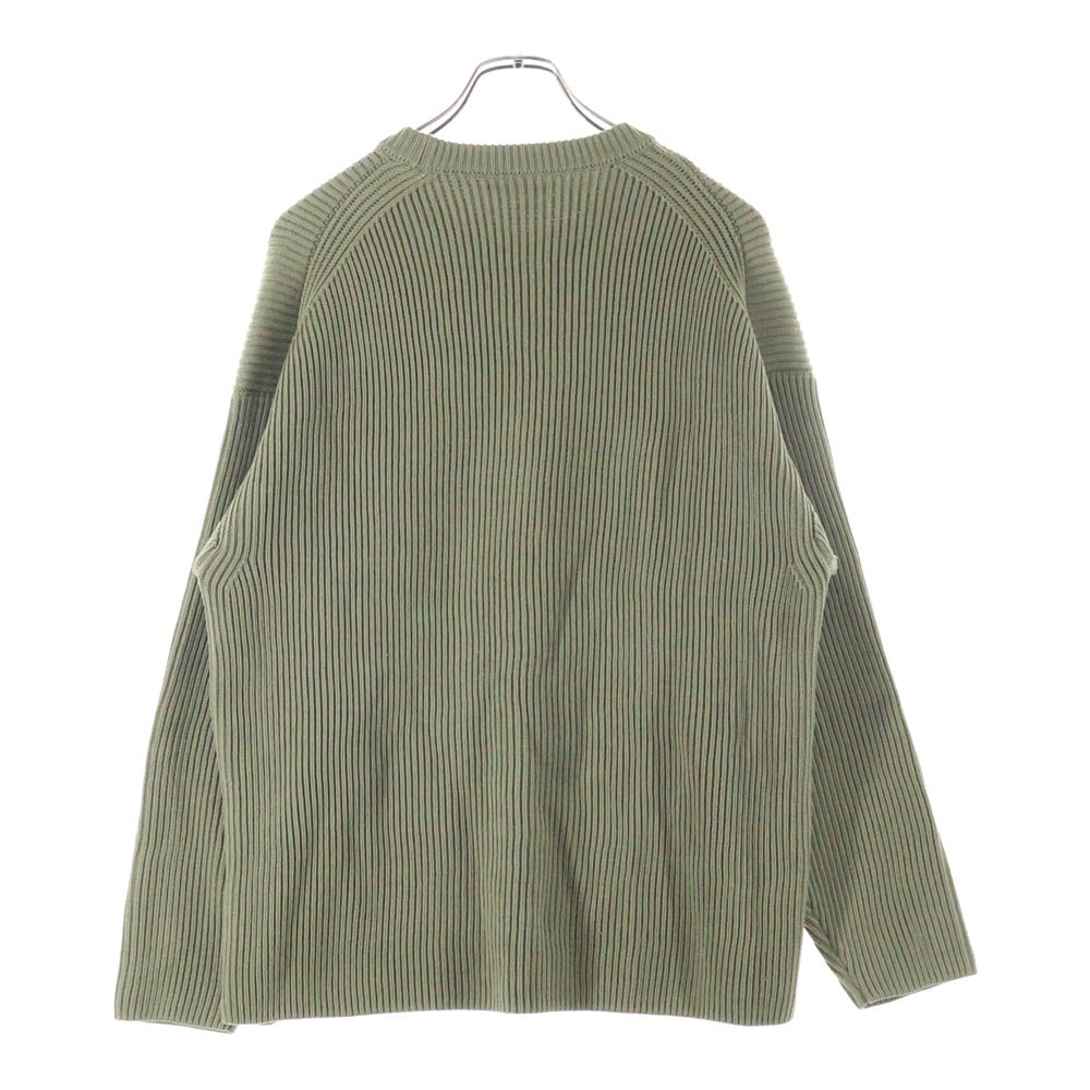 AURALEE(オーラリー) SUPER FINE WOOL RIB KNIT クルーネックウールニットセーター ベージュ A8AP02RK