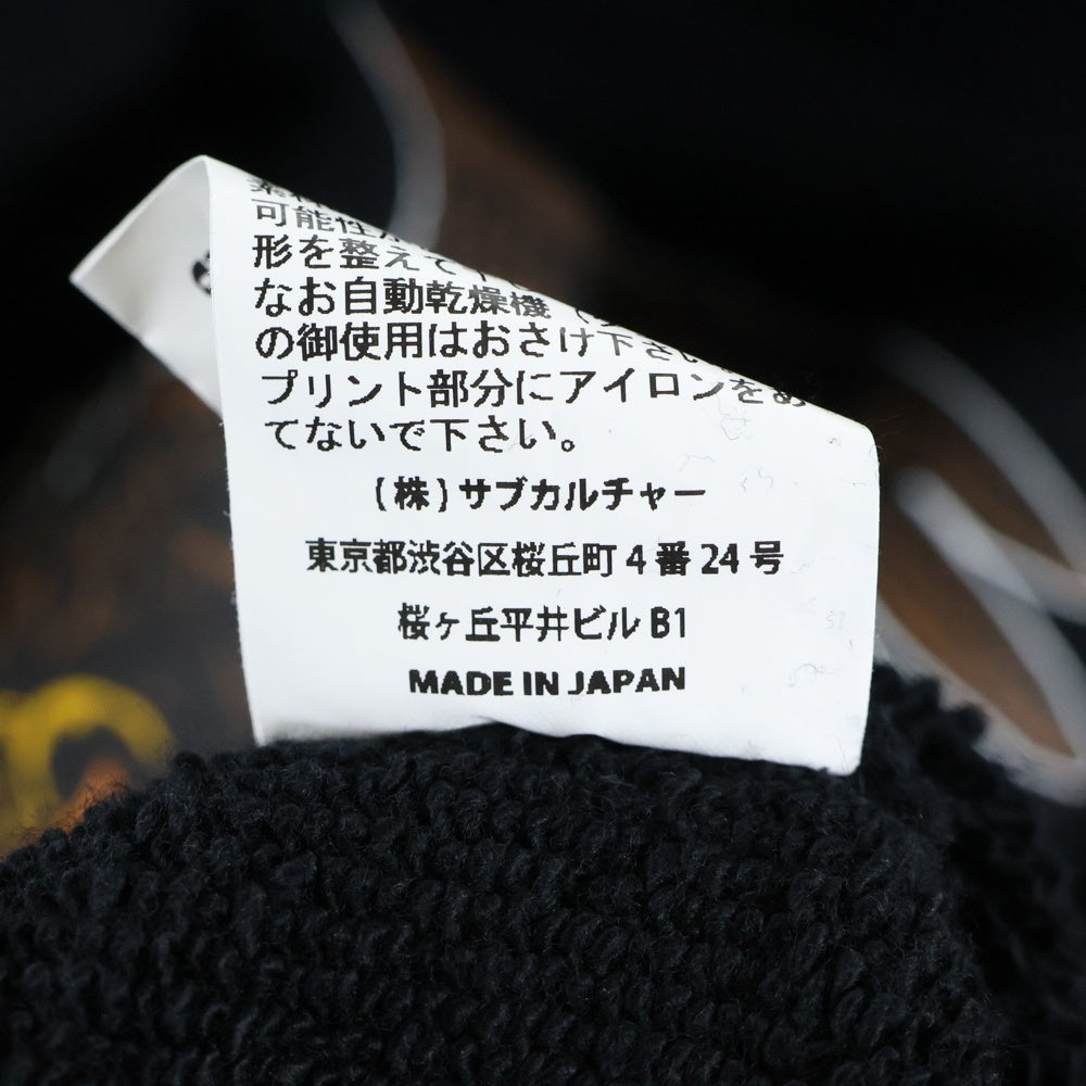 SUBCULTURE(サブカルチャー) 22AW HOODIE(EMBLEM EAGLE) イーグルエンブレム プルオーバースウェットパーカー フーディー ブラック SCHP-A2205