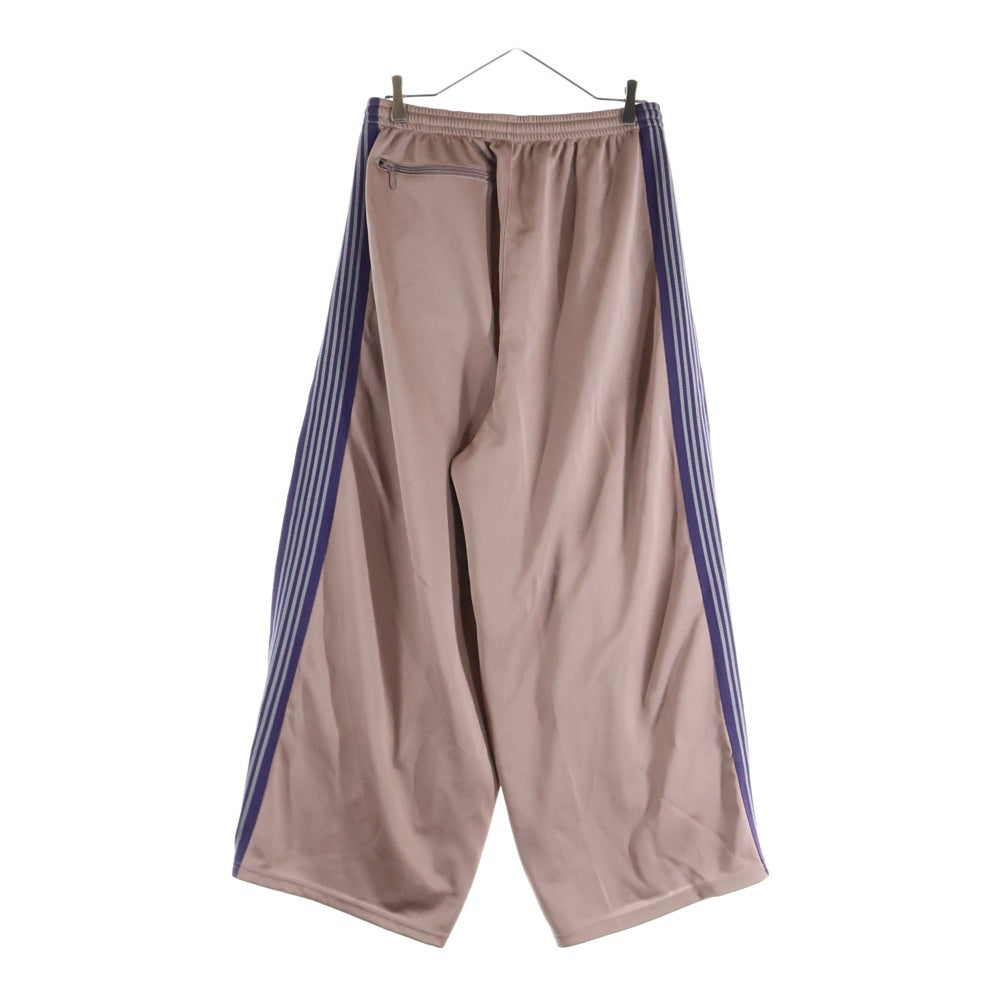 Needles(ニードルス) H.D. Track Pant ロゴ刺繍 ヒザデルトラックパンツ ワイドパンツ ベージュ LQ233