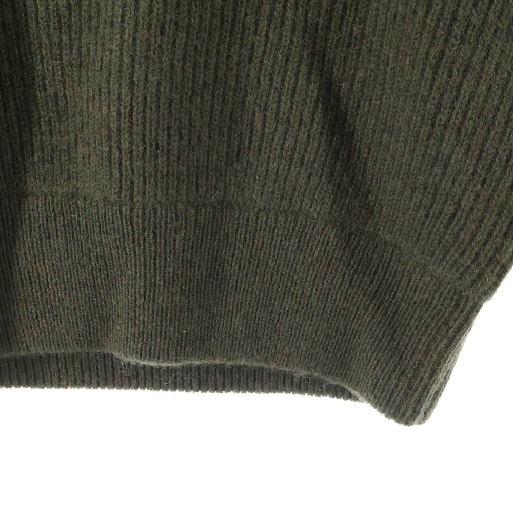 STUSSY(ステューシー) ×Dries Van Noten DVN Badge Sweater ドリスヴァンノッテン Vネックニットセーター ブラウン 317008