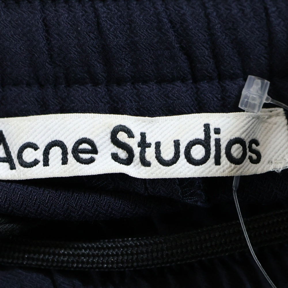 Acne Studios(アクネ ストゥディオズ) Jacquard Wool Pants ストライプ ジャガードウールパンツ ネイビー FN-MN-TROU000876 BK0553-